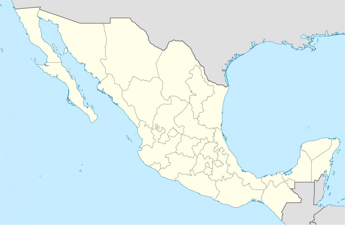 Mapa vazio do México